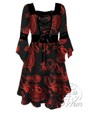 Dare Fashion Renaissance Dress D01 Phoenix Renaissance Gothic Witch Dress Gown
