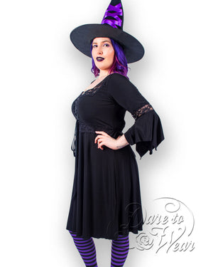 Dare Fashion Sorceress Witch  H02 Purple SSSideWh Renaissance Gothic Witch Dress Cosplay