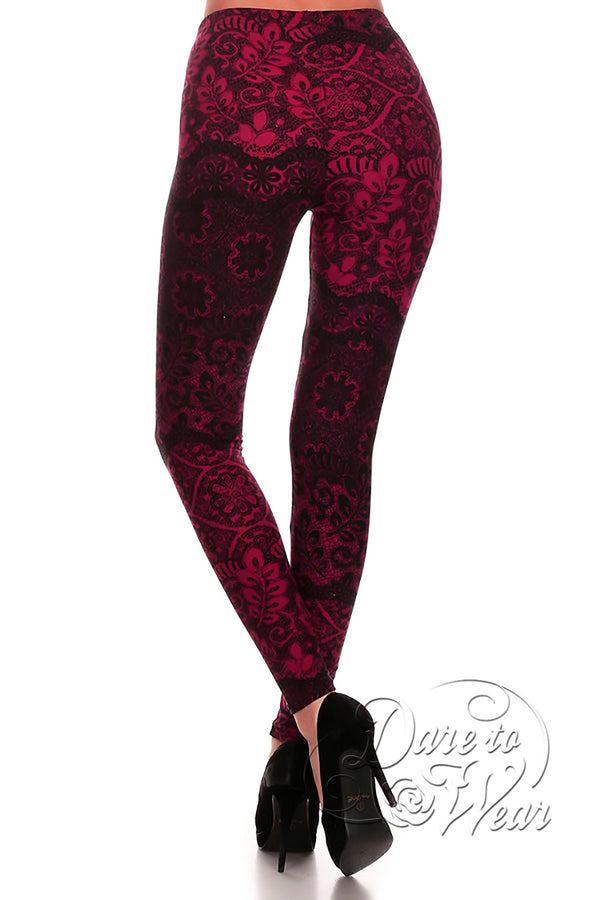 saiph burnout velvet leggings