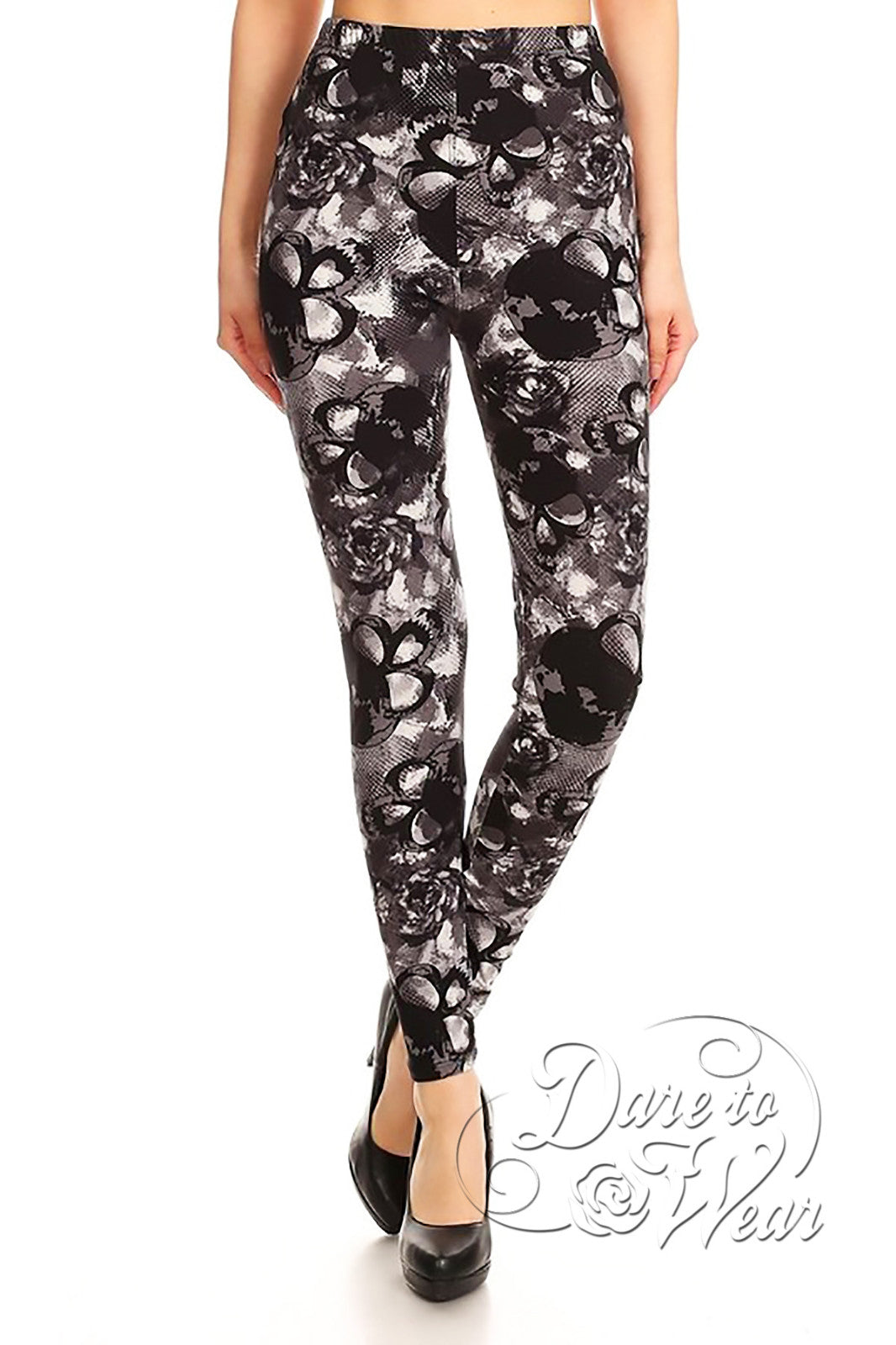 Peached Leggings in Sugar Skulls