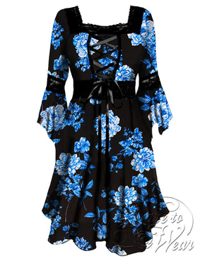 Dare Fashion Renaissance Dress D01 Wedgewood Renaissance Gothic Witch Dress Gown