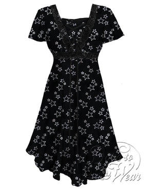 Dare to Wear Victorian Gothic Steampunk Angel Corset Dress in Glam Rock