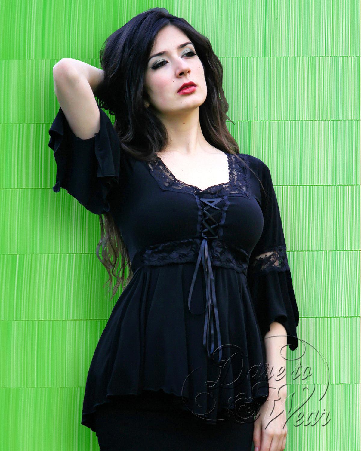 Gothic Corset Top with lace