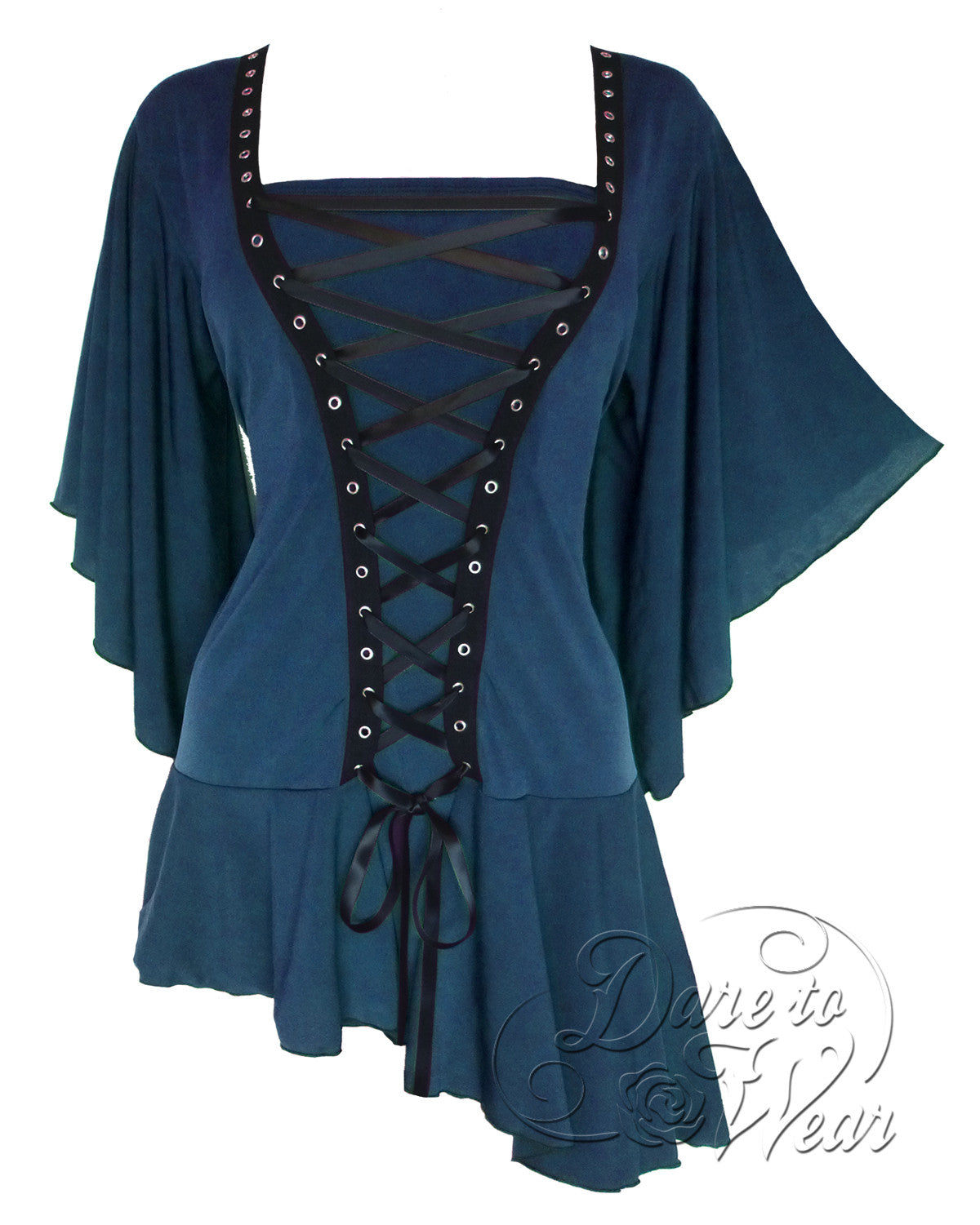 Alchemy Top in Blue Jade - Dare Fashion Globe, image size:1200x1501