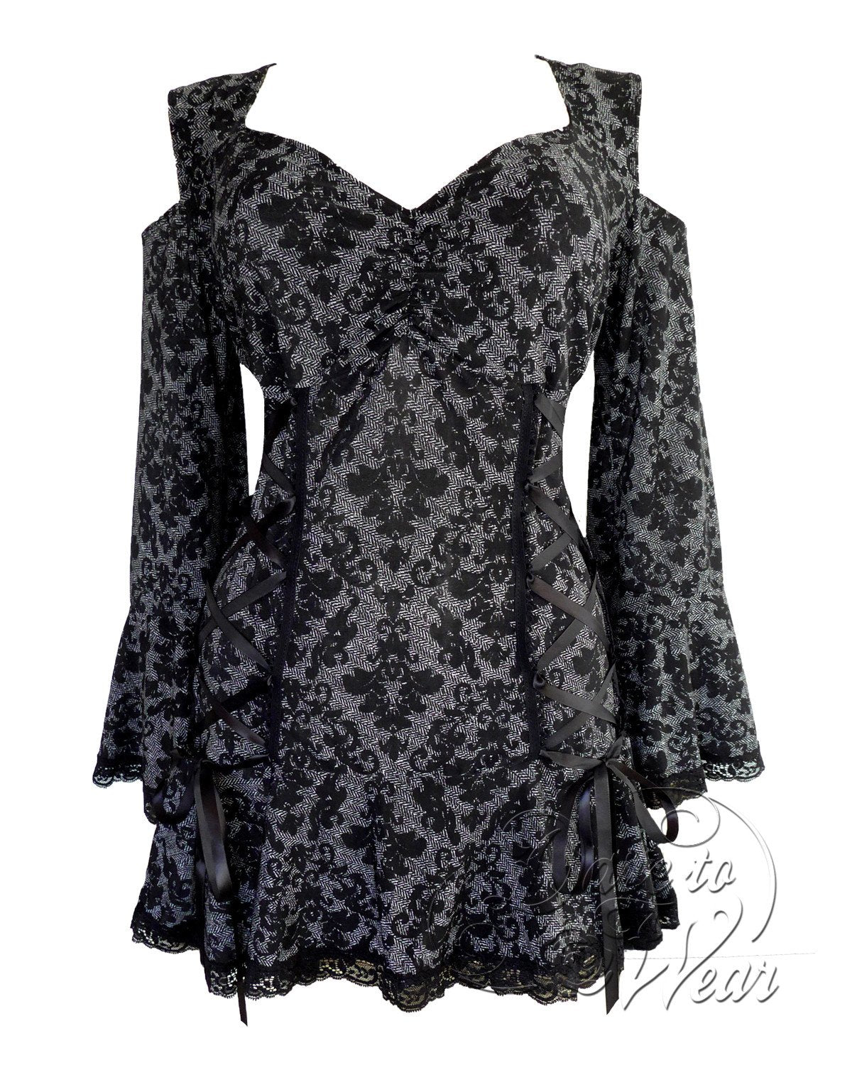 Dare Fashion Temptation Top F45 London Gothic Victorian Corset Tunic