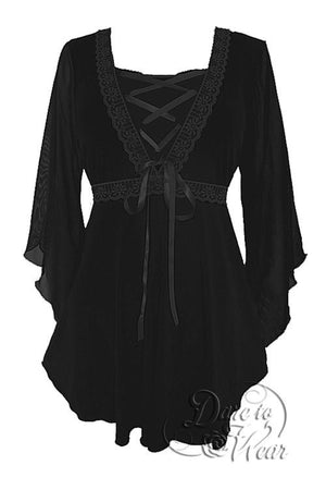 Bewitched Top in Black/Black