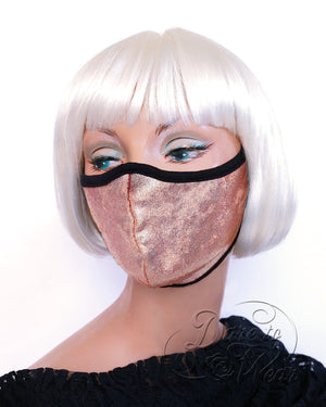 Dare Fashion Myriad Mask M01 Peaches Sparkle Victorian Gothic Cloth Face Cover