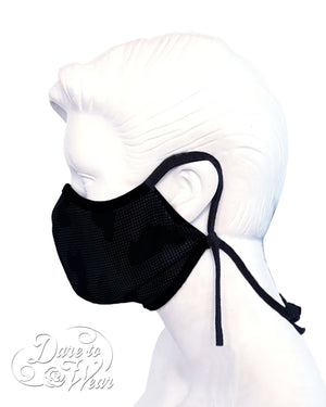 Dare Fashion Adjustable Reversible Convertible Face Mask with Retaining Strap