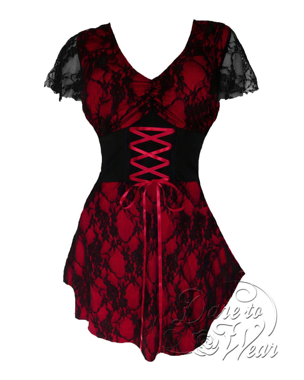 Sweetheart in Wine | Blood Red Gothic Victorian Corset Top